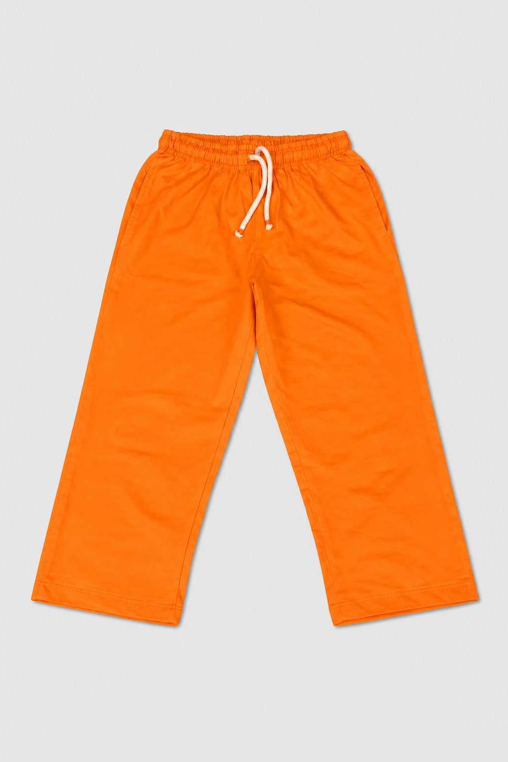 Orange Plain Jersy Fabric Pajama