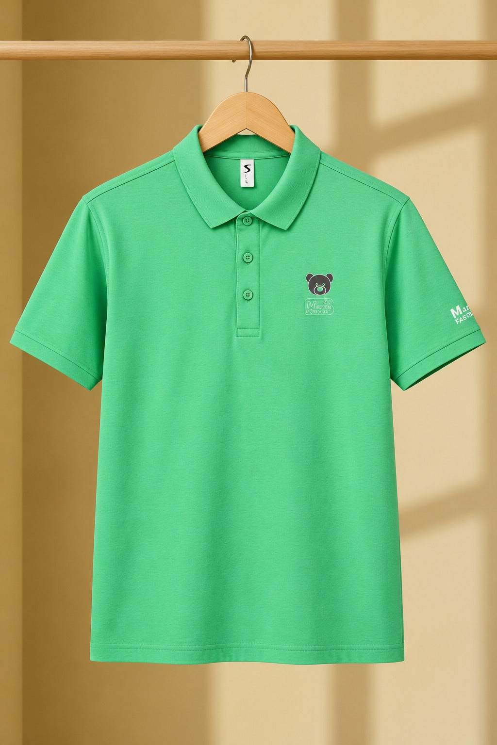 Green Bear Relax Fit Polo