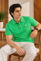 Green Fashionable Relax Fit Polo