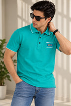 Blue Meife Relax Fit Polo