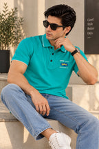 Blue Meife Relax Fit Polo