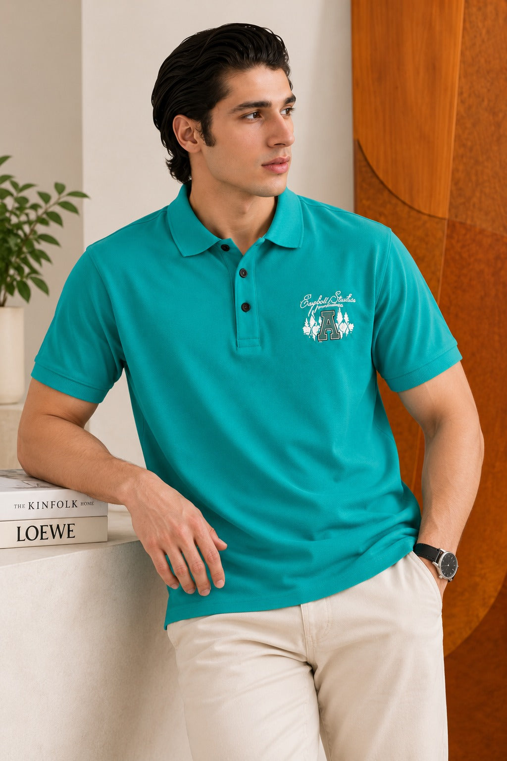 Turquoise Studios Relax Fit Polo