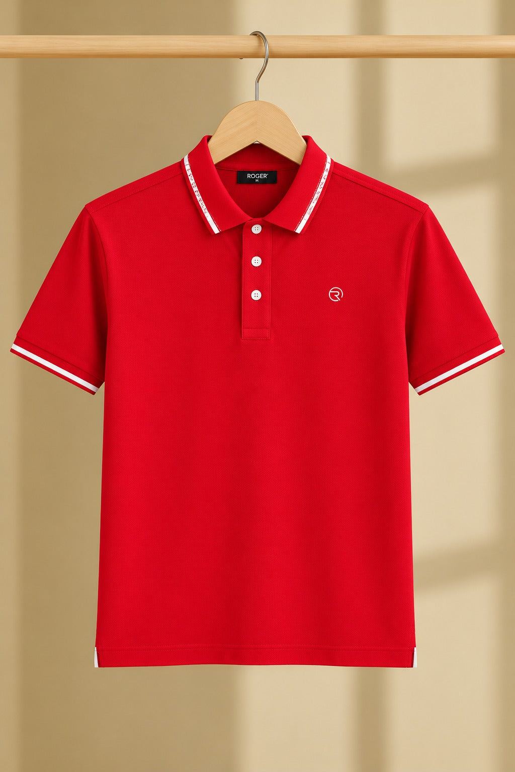 Red Collar Relax Fit Polo