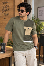 Front Pocket Relax Fit Tees