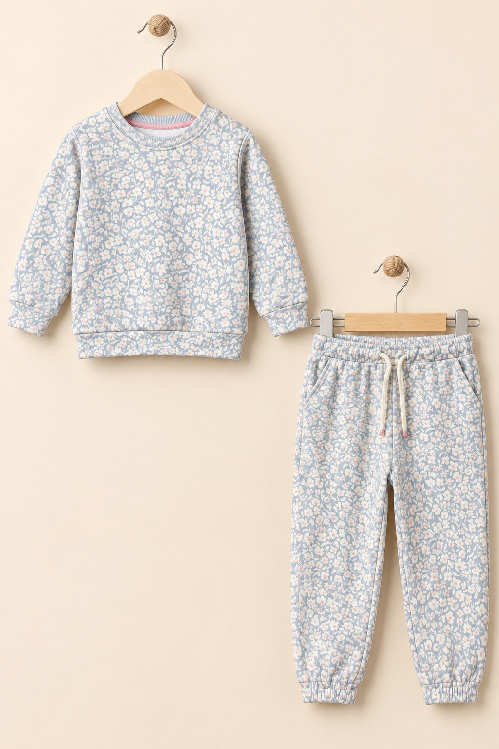 Blue Flowers Cozy Luxe Suit