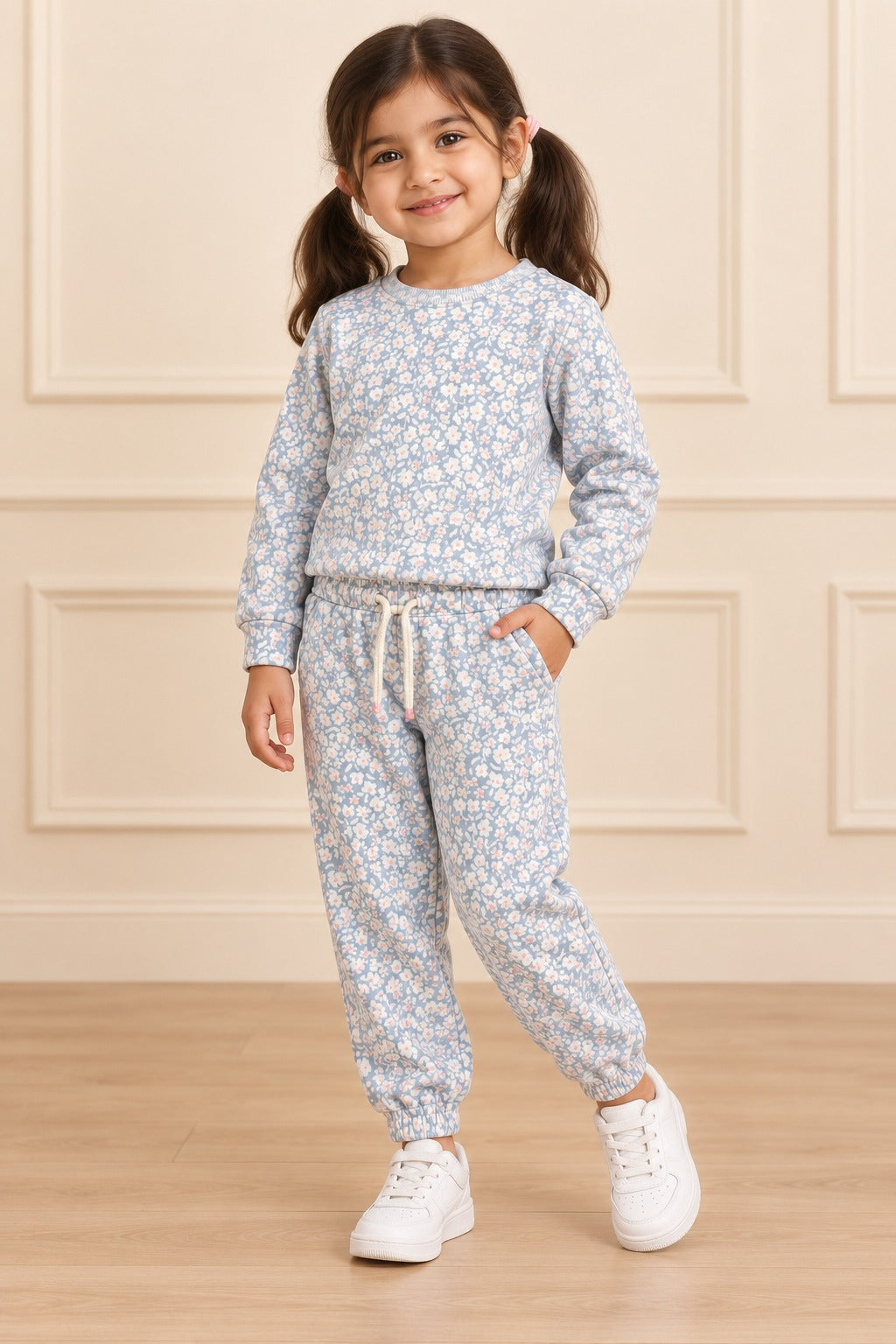 Blue Flowers Cozy Luxe Suit