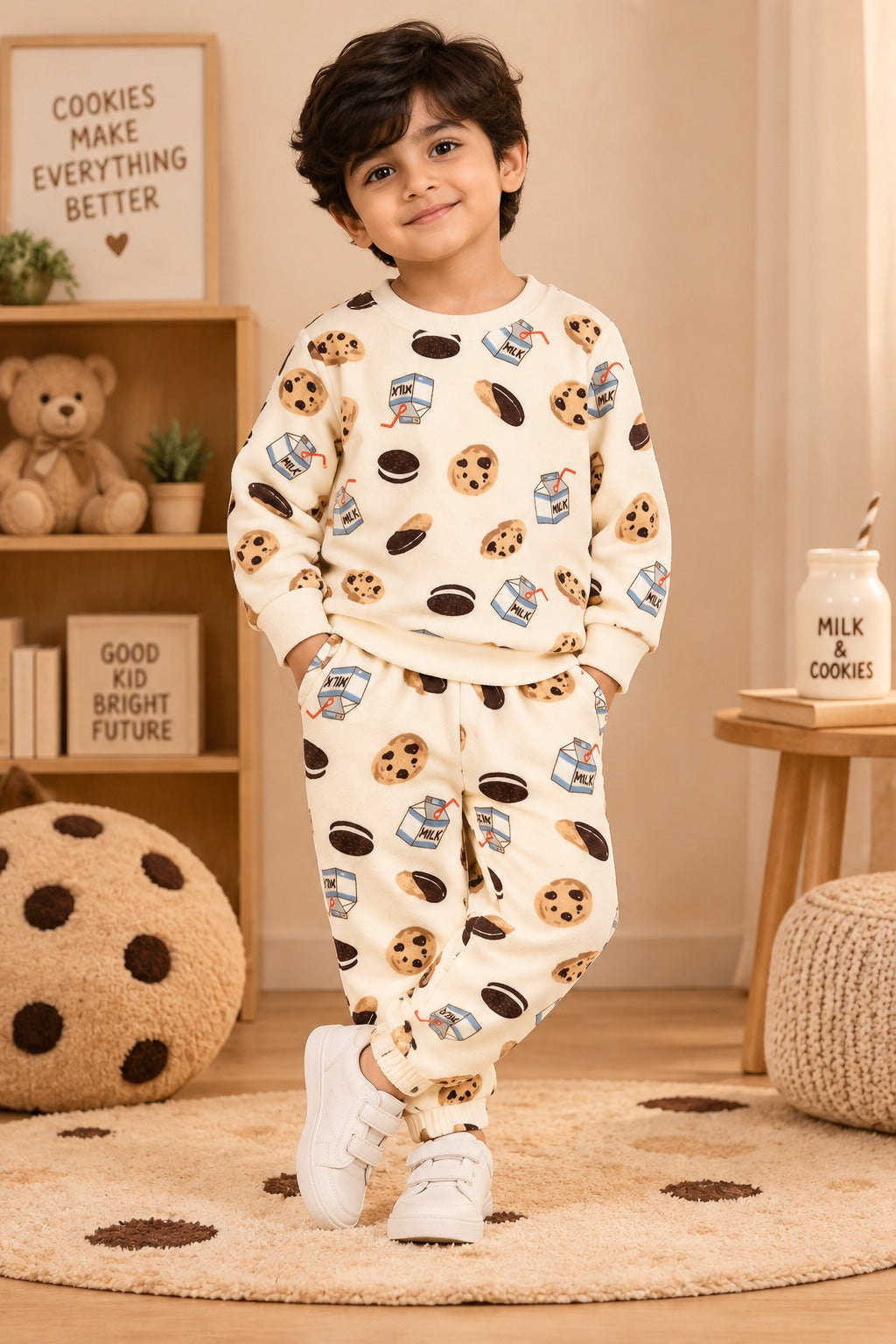 Cream Cookies Cozy Luxe Suit