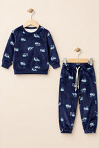 Navy Blue Trucks Cozy Luxe Suit