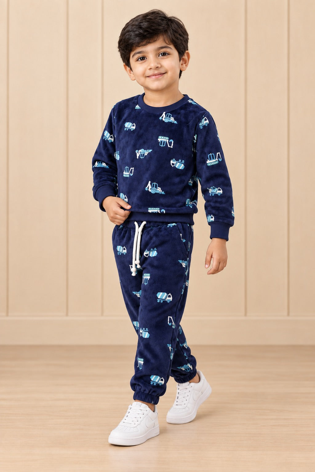 Navy Blue Trucks Cozy Luxe Suit
