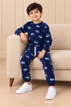 Navy Blue Trucks Cozy Luxe Suit