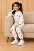 White Cartoons Cozy Luxe Suit