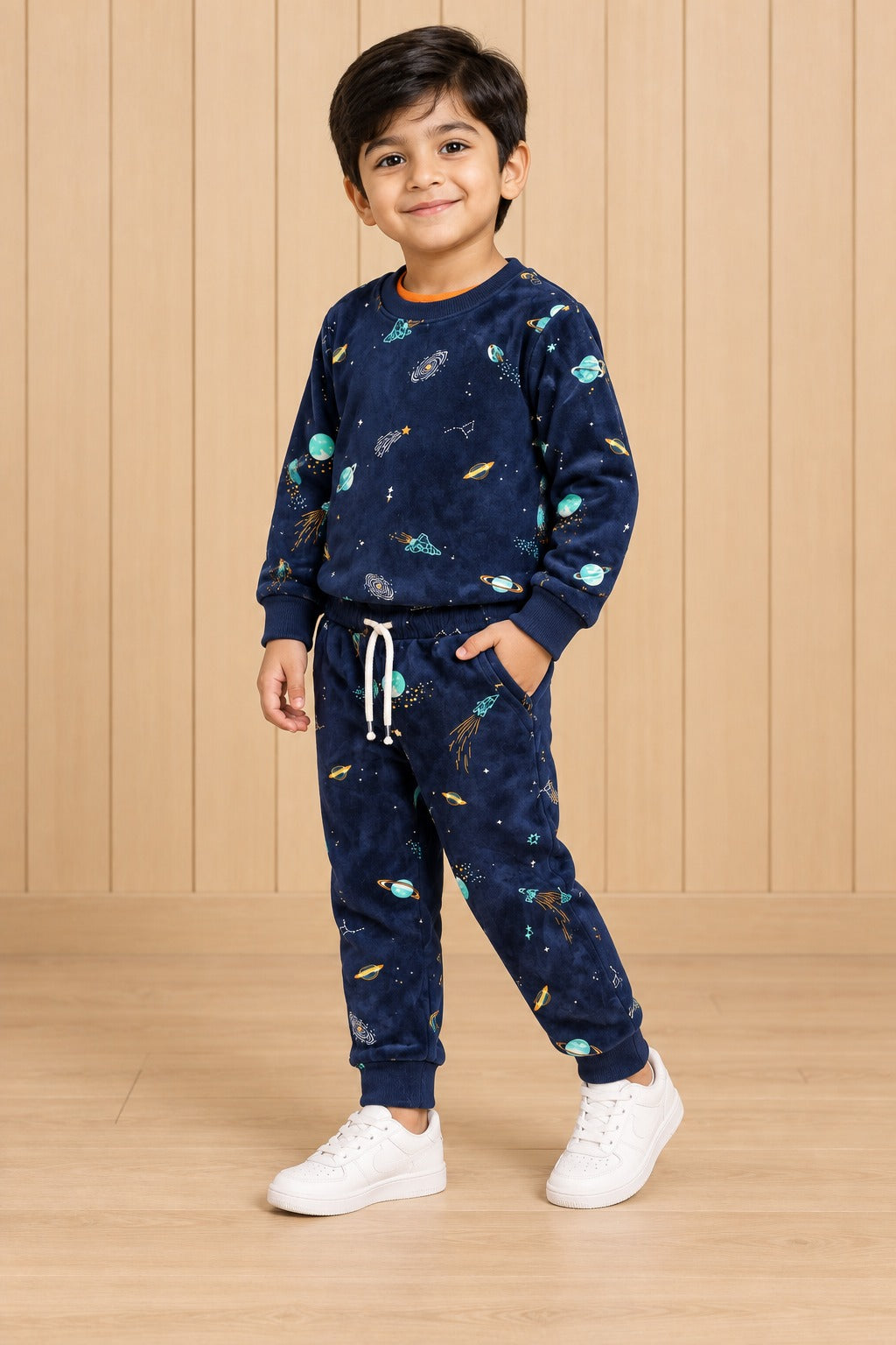 Navy Blue UFO Cozy Luxe Suit
