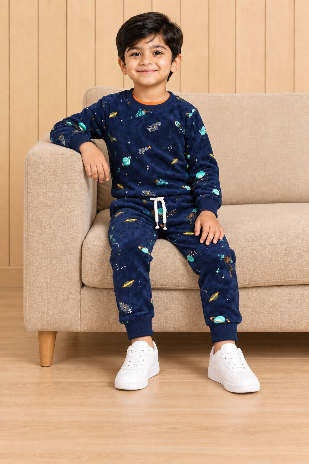 Navy Blue UFO Cozy Luxe Suit
