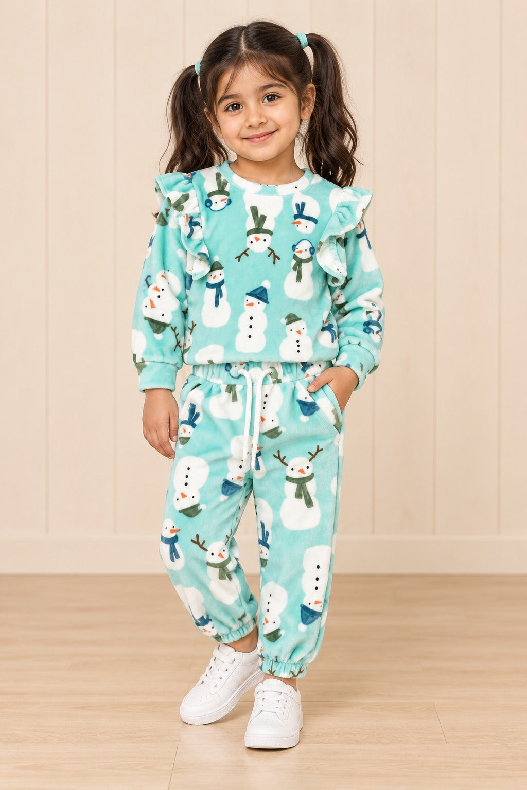 Blue Snow Man Cozy Luxe Suit