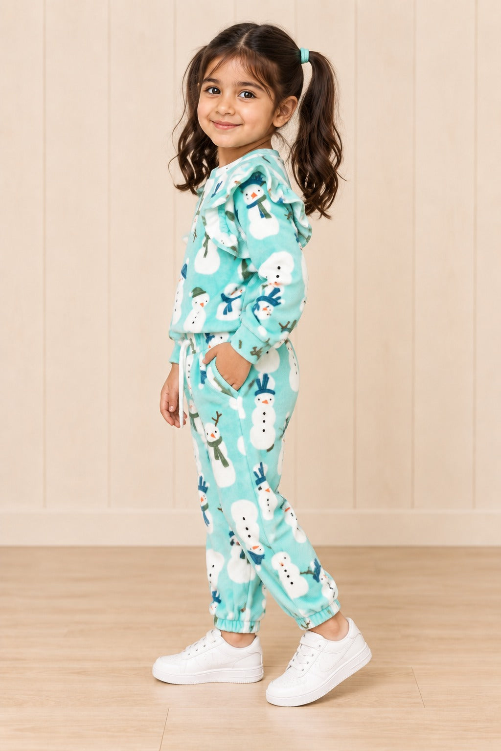 Blue Snow Man Cozy Luxe Suit