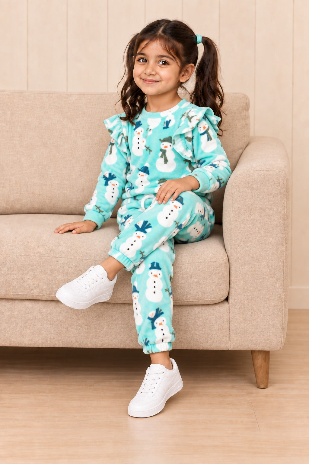 Blue Snow Man Cozy Luxe Suit