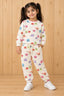 White Cartoons Cozy Luxe Suit