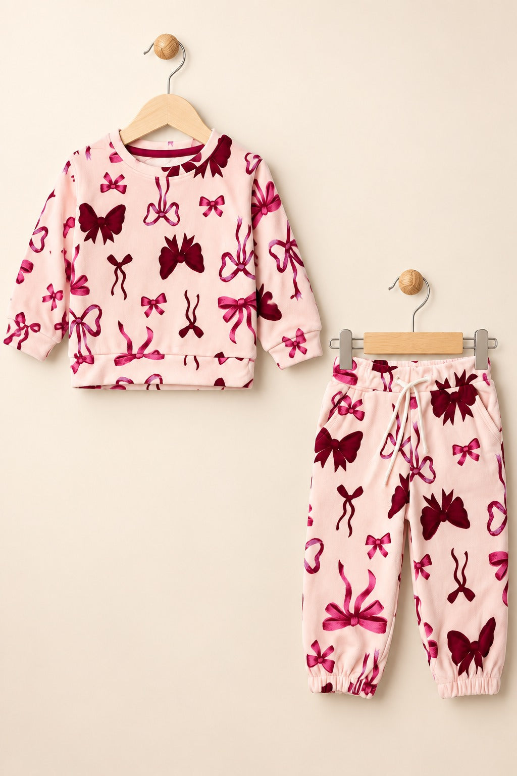 Pink Bow Cozy Luxe Suit