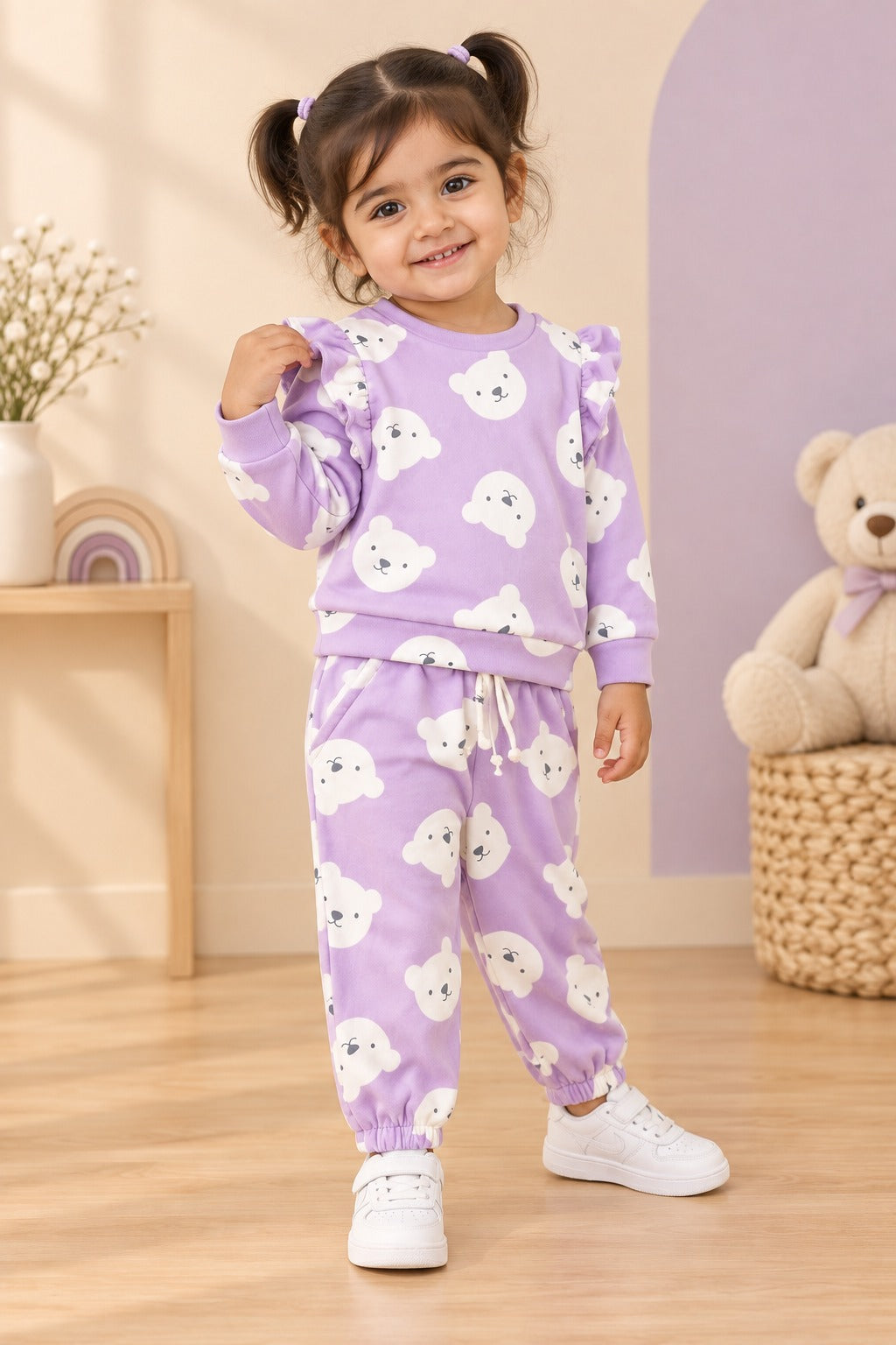 Purple Bear Cozy Luxe Suit