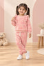 Pink Fril Bow Cozy Luxe Suit