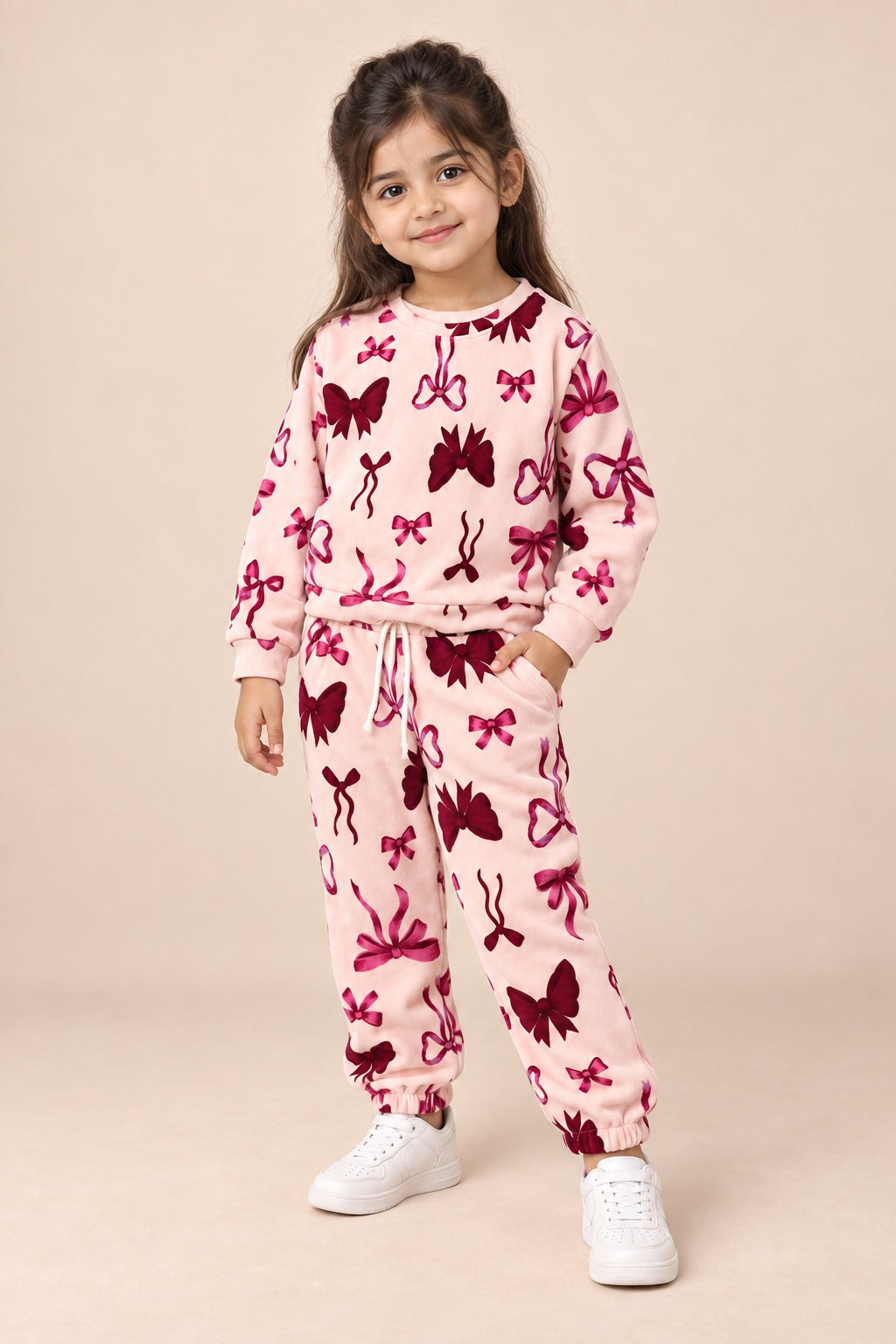Pink Bow Cozy Luxe Suit