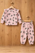 Pink Flower Cozy Luxe Suit