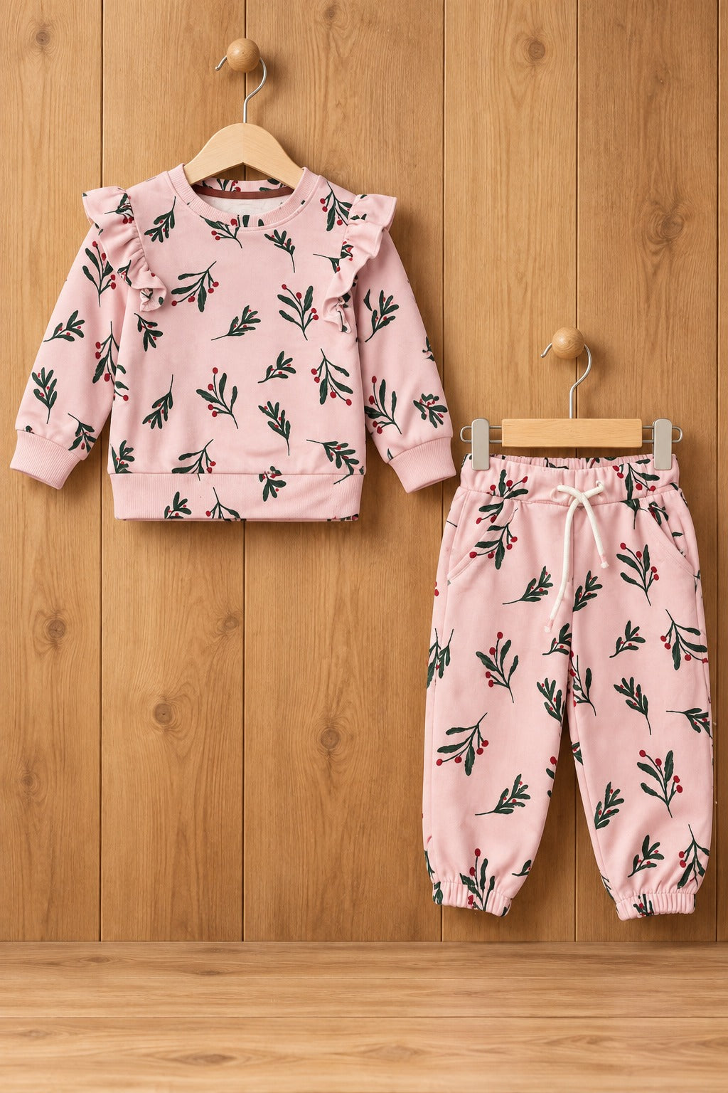 Pink Flower Cozy Luxe Suit