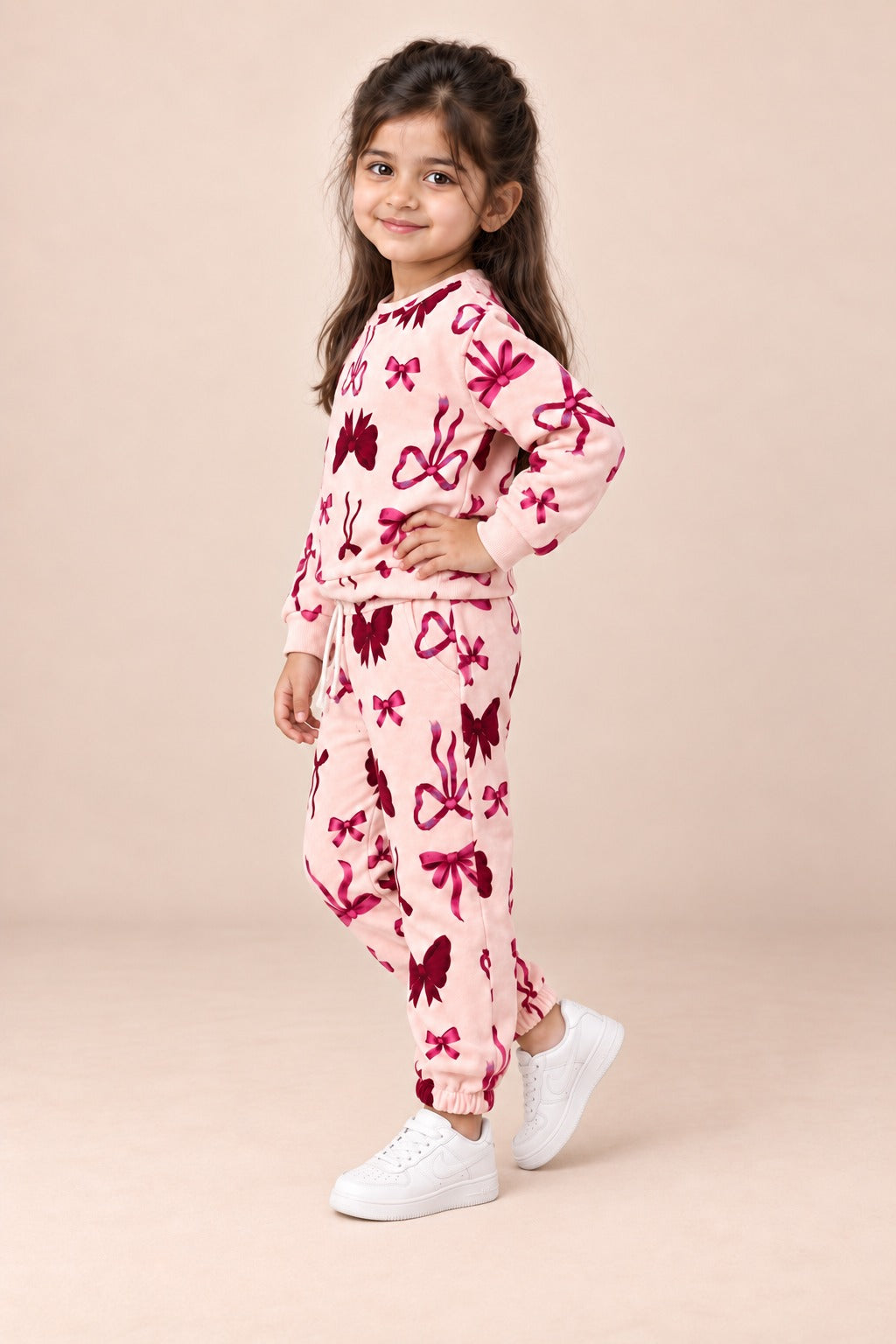 Pink Bow Cozy Luxe Suit Secondary image