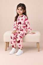 Pink Bow Cozy Luxe Suit