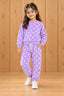Purple Polka Dots Cozy Luxe Suit