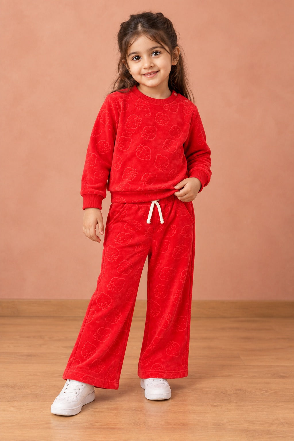 Red Strawberry Cozy Luxe Suit