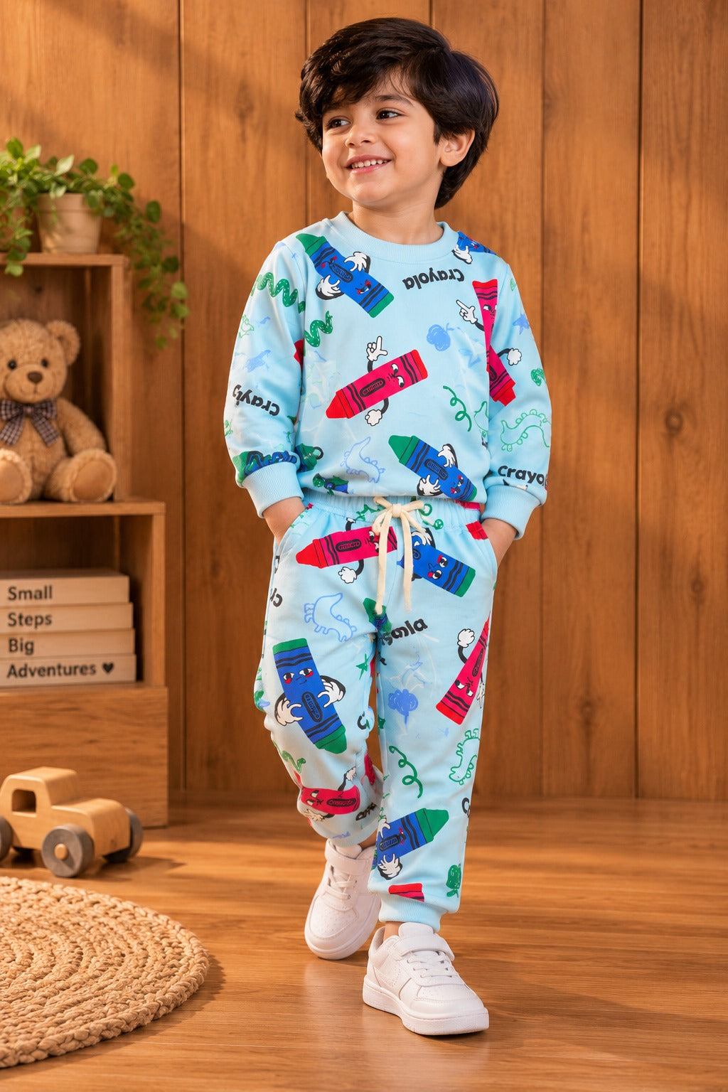 Blue Pencil Cozy Luxe Suit