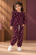 Purple Flowers Cozy Luxe Suit