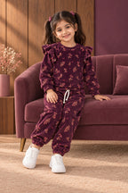 Purple Flowers Cozy Luxe Suit