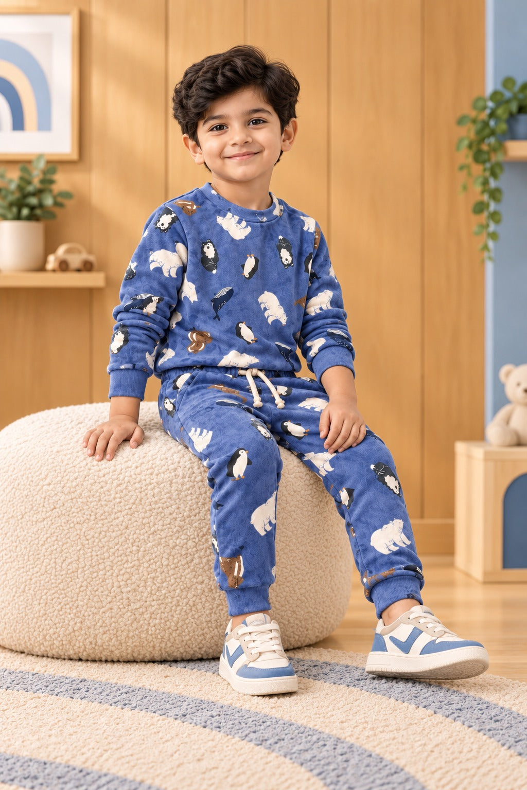 Blue Penguin Whale Cozy Luxe Suit