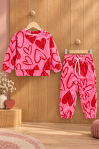 Pink Hearts Cozy Luxe Suit