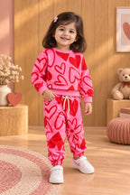 Pink Hearts Cozy Luxe Suit