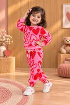 Pink Hearts Cozy Luxe Suit