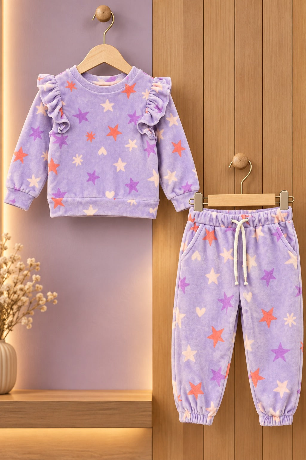Purple Stars Cozy Luxe Suit