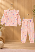 Pink Smile Face Cozy Luxe Suit