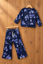 Navy Trees Cozy Luxe Suit