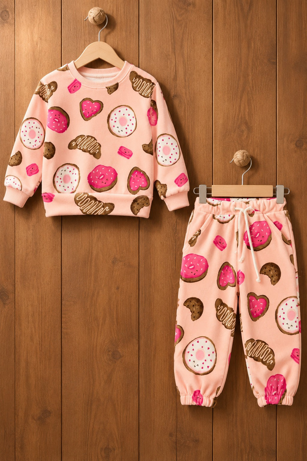 Pink Heart Donut Cozy Luxe Suit