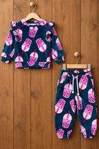Teal Blue Cup Cozy Luxe Suit