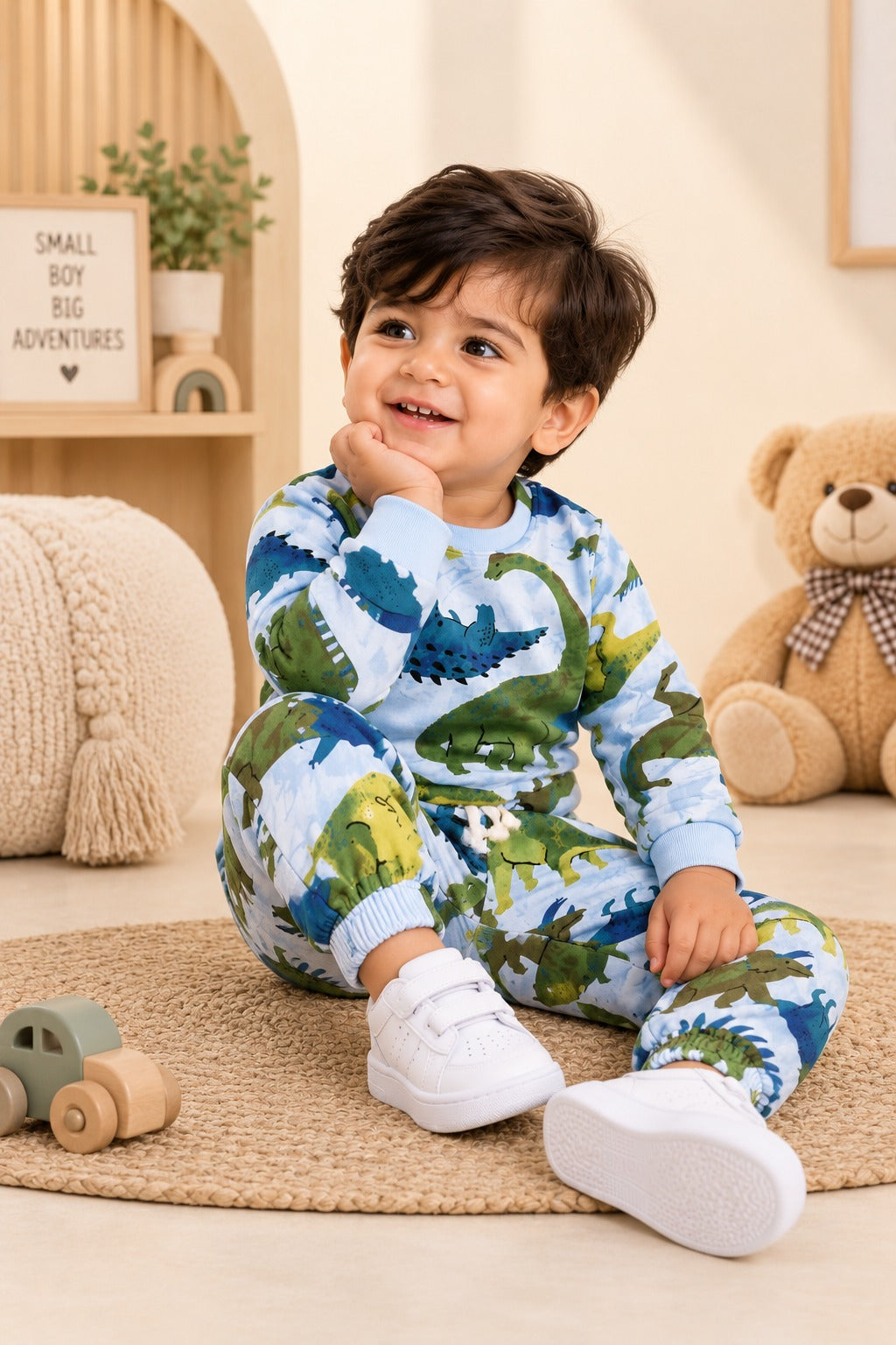 Blue Dino Cozy Luxe Suit