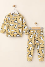 Beige Dino Cozy Luxe Suit