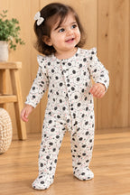 White Bear Ridge Knit Fabric Romper