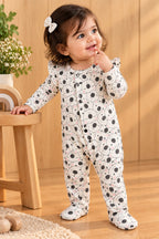 White Bear Ridge Knit Fabric Romper