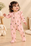 Pink Fairy Ridge Knit Fabric Romper