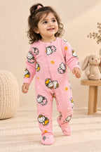 Pink Kitty CozyLoop Fabric Romper