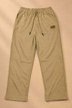Brown Comfort Knit Fabric Trouser
